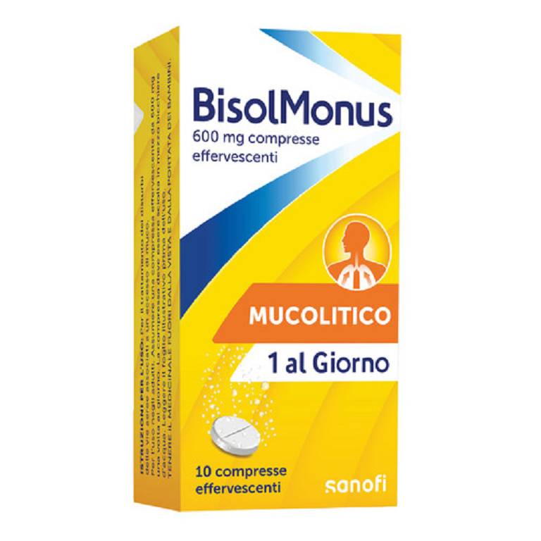 BISOLMONUS*10CPR EFF 600MG